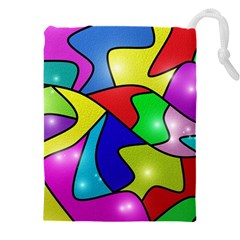 Modern Art Drawstring Pouch (4xl) by gasi