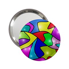 Colorful Abstract Art 2 25  Handbag Mirrors by gasi