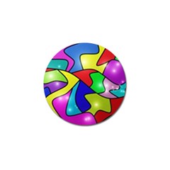 Colorful Abstract Art Golf Ball Marker (10 Pack) by gasi