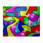 Colorful abstract art Small Glasses Cloth Front