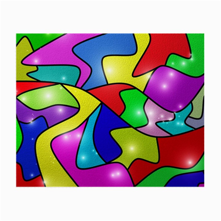 Colorful abstract art Small Glasses Cloth