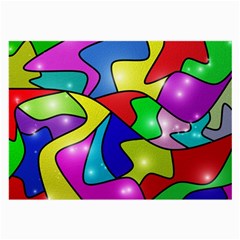 Colorful Abstract Art Large Glasses Cloth by gasi