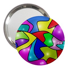 Colorful Abstract Art 3  Handbag Mirrors by gasi