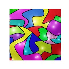 Colorful Abstract Art Square Satin Scarf (30  X 30 ) by gasi