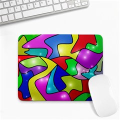 Colorful Abstract Art Small Mousepad by gasi