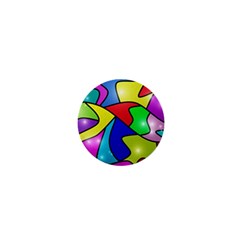 Colorful Abstract Art 1  Mini Buttons by gasi