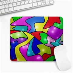 Colorful Abstract Art Large Mousepad by gasi