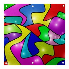 Colorful Abstract Art Banner And Sign 3  X 3  by gasi