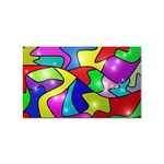 Colorful abstract art Sticker Rectangular (100 pack) Front