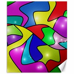 Colorful Abstract Art Canvas 8  X 10  by gasi