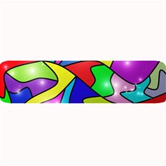 Colorful Abstract Art Large Bar Mat by gasi