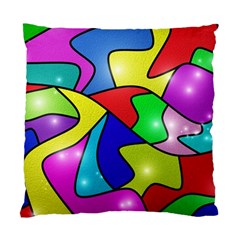 Colorful Abstract Art Standard Cushion Case (one Side) by gasi