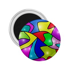 Colorful Abstract Art 2 25  Magnets by gasi