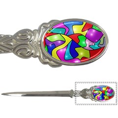 Colorful Abstract Art Letter Opener by gasi