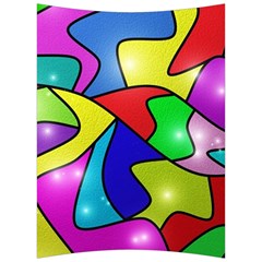 Colorful Abstract Art Back Support Cushion by gasi