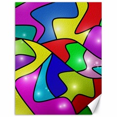 Colorful Abstract Art Canvas 18  X 24  by gasi