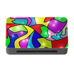 Colorful abstract art Memory Card Reader with CF Front