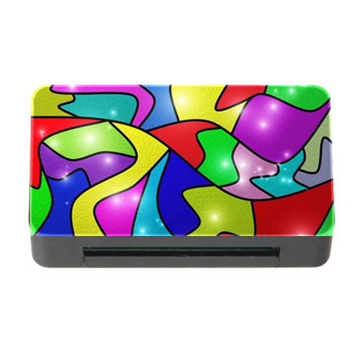 Colorful abstract art Memory Card Reader with CF