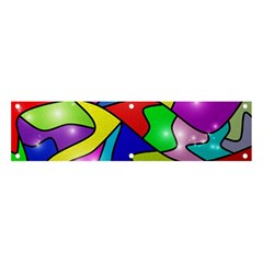 Colorful Abstract Art Banner And Sign 4  X 1 