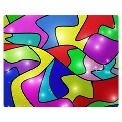 Colorful Abstract Art Flano Blanket (medium)