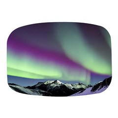 Aurora Stars Sky Mountains Snow Aurora Borealis Mini Square Pill Box by Uceng