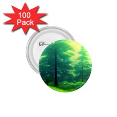 Anime Forrest Nature Fantasy Sunset Trees Woods 1 75  Buttons (100 Pack) 