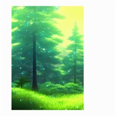 Anime Forrest Nature Fantasy Sunset Trees Woods Small Garden Flag (two Sides) by Uceng