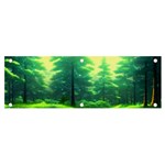 Anime Forrest Nature Fantasy Sunset Trees Woods Banner and Sign 6  x 2  Front