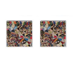 Background Embroidery Pattern Stitches Abstract Cufflinks (square)