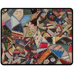 Background Embroidery Pattern Stitches Abstract Fleece Blanket (medium)