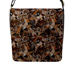 Background Graphic Beautiful Wallpaper Abstract Flap Closure Messenger Bag (l)