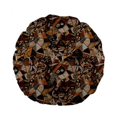 Background Graphic Beautiful Wallpaper Abstract Standard 15  Premium Flano Round Cushions