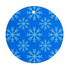 Holiday Celebration Decoration Background Christmas Ornament (round)