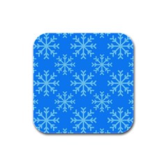 Holiday Celebration Decoration Background Christmas Rubber Square Coaster (4 Pack)