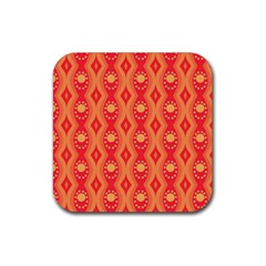 Background Pattern Texture Design Wallpaper Rubber Coaster (square)