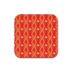 Background Pattern Texture Design Wallpaper Rubber Square Coaster (4 Pack) by Uceng