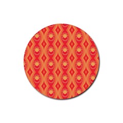 Background Pattern Texture Design Wallpaper Rubber Coaster (round) by Uceng