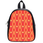 Background Pattern Texture Design Wallpaper School Bag (Small) Front