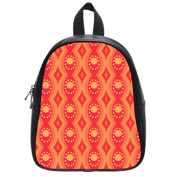 Background Pattern Texture Design Wallpaper School Bag (Small)