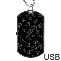 Background Graphic Wallpaper Decor Backdrop Art Dog Tag Usb Flash (one Side) by Uceng