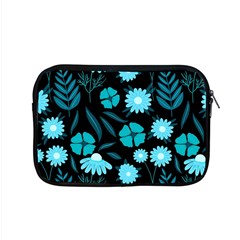 Flower Nature Blue Black Art Pattern Floral Apple Macbook Pro 15  Zipper Case by Uceng