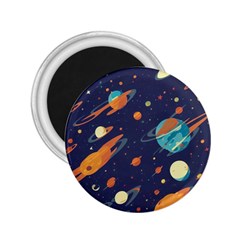 Space Galaxy Planet Universe Stars Night Fantasy 2 25  Magnets by Uceng