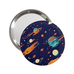 Space Galaxy Planet Universe Stars Night Fantasy 2.25  Handbag Mirrors Front