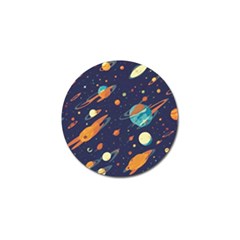 Space Galaxy Planet Universe Stars Night Fantasy Golf Ball Marker (10 Pack) by Uceng