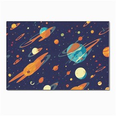 Space Galaxy Planet Universe Stars Night Fantasy Postcards 5  X 7  (pkg Of 10) by Uceng