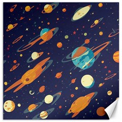 Space Galaxy Planet Universe Stars Night Fantasy Canvas 12  X 12  by Uceng