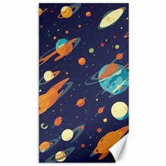 Space Galaxy Planet Universe Stars Night Fantasy Canvas 40  X 72  by Uceng