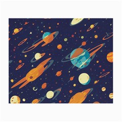 Space Galaxy Planet Universe Stars Night Fantasy Small Glasses Cloth (2 Sides) by Uceng