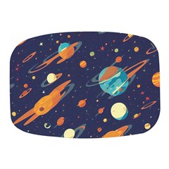 Space Galaxy Planet Universe Stars Night Fantasy Mini Square Pill Box by Uceng