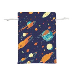 Space Galaxy Planet Universe Stars Night Fantasy Lightweight Drawstring Pouch (l) by Uceng